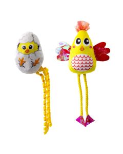 KONG Scrattles Chicken Meerkleurig