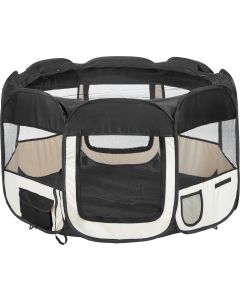 Topmast Puppyren Nylon Zwart - 8 hoekig