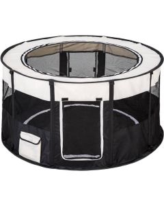 Topmast Nylon Puppyren - Rond - Opvouwbaar - Zwart