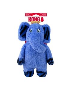 KONG Jungle Jamz Olifant Blauw - Hondenspeelgoed - 22x11x31,5 cm