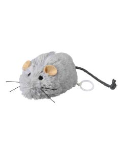 Opwindbare Muis - Pluche Kattenspeeltje - 8 CM