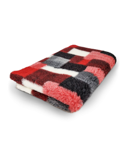 Vet Bed Patchwork Rood Latex Anti Slip