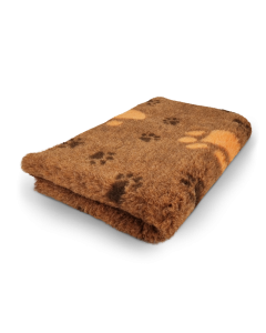 Vet Bed 3 Kleur Big Paw - Oranje - Antislip Hondenmat