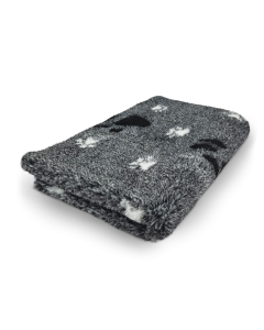 Vet Bed 3 Kleur Big Paw - Antraciet, Zwart & Wit - Antislip Hondenmat