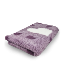 Vet Bed Big Heart - Lila - Antislip Hondenmat