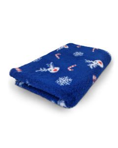 Vet Bed Red-Nosed Reindeer - Antislip Hondenmat - Blauw