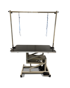 Topmast Trimtafel Elektrisch - Michigan - 110 x 60 cm - > 100 kilo - Zwart Tafelblad