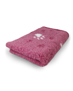 Vet Bed 3 Kleur Big Paw - Oudroze - Antislip Hondenmat