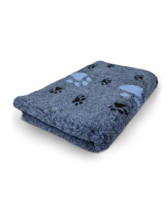 Vet Bed 3 Kleur Big Paw - Jeans Delft - Antislip Hondenmat
