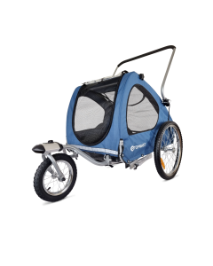 Topmast Hondenfietskar Streamline - Met Jogger Functie en Draaibaar voorwiel - Opvouwbaar - Blauw
