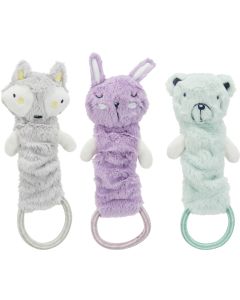 Pluche Junior Bungeldier - Hondenspeelgoed - Diverse Kleuren - 33 CM