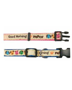 Nylon Halsband Puppy Petty - Roze of Blauw