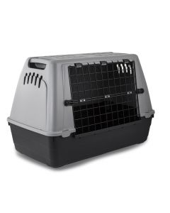 De transportbox Barcco Grijs is zeer geschikt om te gebruiken als autokennel of autobox