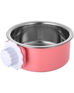 Topmast Hondenvoerbak July - RVS - Roze 15 x 13 cm