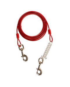 Aanlegkabel met veer heavy duty Rood 6m