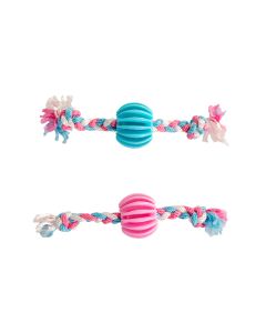 TPR Puppy Snackbal met Flostouw - 30 cm