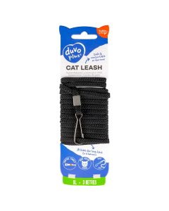 Kattenleiband 3m/6mm zwart