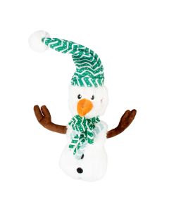 Xmas Pluche sneeuwman Leo Meerkleurig