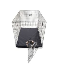 Topmast Bench Zwart | Compleet + Nylon kussen Zwart + rvs cup