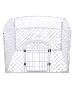 Topmast puppyren playpen |  Kunststof | Wit 100 x 100 x 75 cm hoog