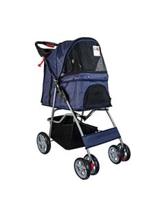 Topmast Hondenbuggy Classic - Donkerblauw - 4 Wielen
