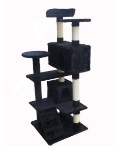 Topmast Krabpaal Mickey - Zwart - 50 x 50 x 132 cm