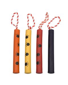 Rubber bijtstick met touw mix - 25cm - ø 3cm - Witjesverzendhuis