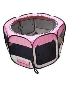 Topmast Puppyren Nylon Roze - 8 hoekig