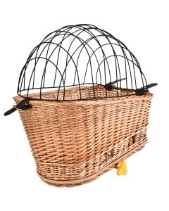 Topmast Rieten Hondenfietsmand - Voor op de Bagagedrager - 51 x 31 x 48 CM