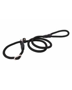 Topmast Retrieverlijn - Jachtlijn met Stop Freestyle - Zwart - 130 cm | 13 mm