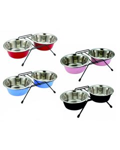 Dinnerset met 2 RVS Bakken Rood