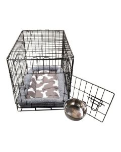 Bench Zwart Compleet + Bumperbed Grijs Botprint +rvs cup