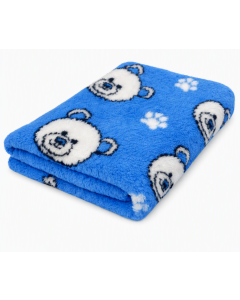 Vet Bed - Teddybear Blauw - Antislip Hondenmat - 150 x 100 cm
