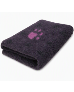 Vet Bed 3 Kleur Big Paw - Purple - Antislip Hondenmat
