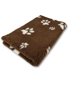 Vet Bed - Bruin met Witte Pootjes - Rol 5 Meter | 150 cm Breed