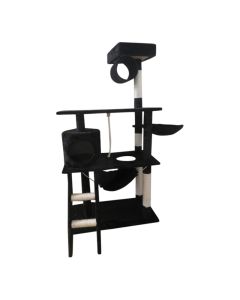 Topmast Krabpaal Pascal - Zwart - 70 x 41 x 141 cm