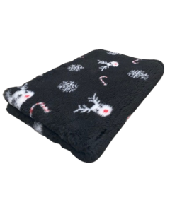 Vet Bed Red-Nosed Reindeer - Antislip Hondenmat - Zwart