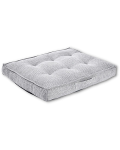 Topmast Hondenkussen Chesterfield - Stevig Dierenmatras - Grijs - Diverse Maten
