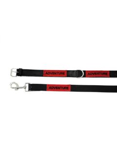 Leren Hondenriem + Halsband Adventure