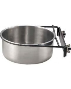 RVS Voerbakje Konijn  + Beugel 12 CM 