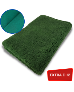 Vet Bed PROF Groen Effen - Met Groene Rug - Extra Dik - 35MM