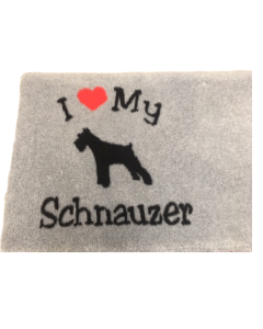 Vet Bed - I love My Schnauzer - anti-slip