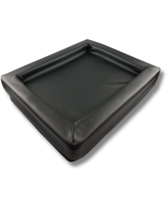Topmast Hondenmand - Waterproof Loungebed - Leatherlook Zwart