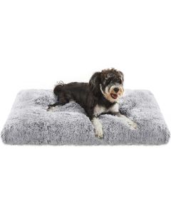 Topmast Hondenkussen Fuzzy - Soft Series - Grijs - Maat L - 100 x 75 x 22 cm