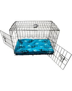 Topmast Bench Zwart | Compleet + Teddybont kussen Turquoise + rvs cup
