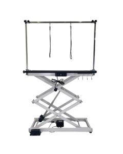Topmast Trimtafel CENTURION - Elektrisch - 120 x 60 cm - Tot 75 Kilo - Zwart Tafelblad