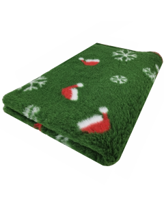 Vet Bed Santa Hats & Socks - Antislip Hondenmat - Groen
