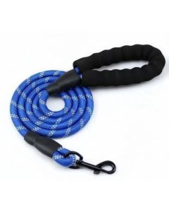 Topmast Looplijn Nylon - Lengte 120 cm - 12mm met Stevige Softgreep - Blauw gemeleerd