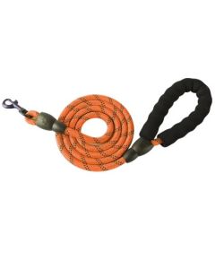 Topmast Looplijn Nylon - Lengte 120 cm - 12mm met Stevige Softgreep - Oranje gemeleerd