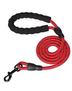 Topmast Looplijn Nylon - Lengte 120 cm - 12mm met Stevige Softgreep - Rood gemeleerd